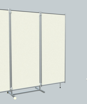 Paravan medical cu 3 elemente